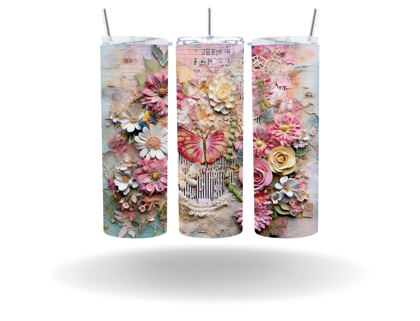 Vintage Spring Floral - Adhesive Vinyl Wrap - 50 Design Options