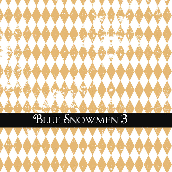 Blue Snowmen Collection UV DTF Decal Sheets 5 design options