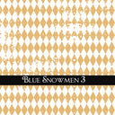 Blue Snowmen Collection UV DTF Decal Sheets 5 design options