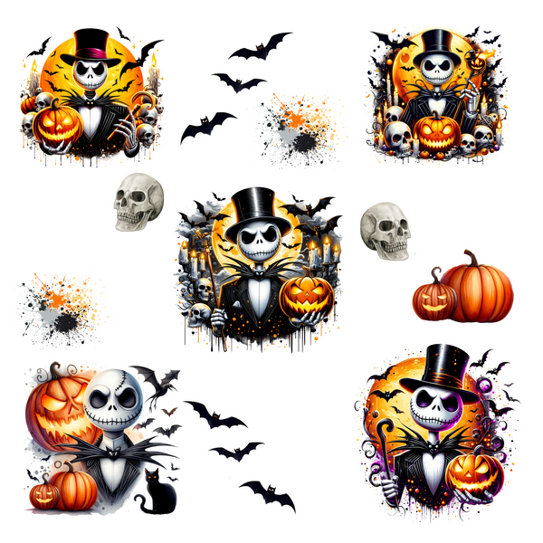The Pumpkin King - UV DTF Decal sheets- 3 Designs