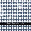 Blue Snowmen Collection UV DTF Decal Sheets 5 design options