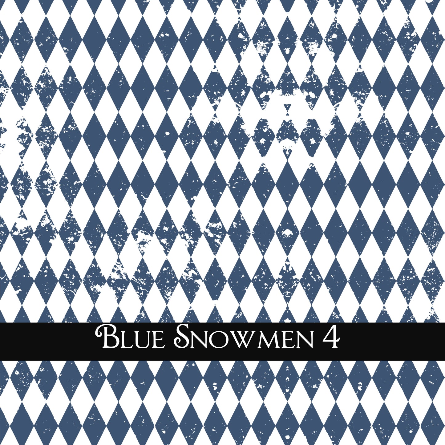 Blue Snowmen Collection UV DTF Decal Sheets 5 design options