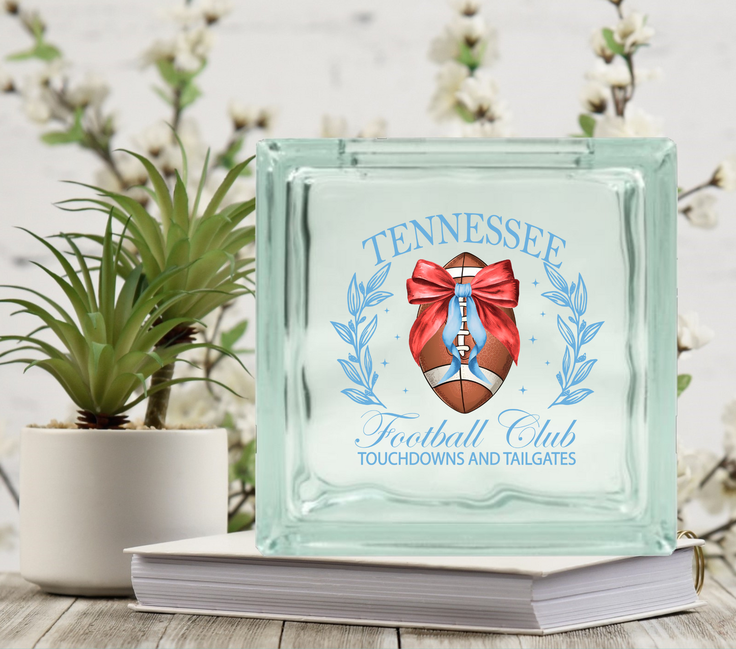 Football Club - UV DTF Glass Block Decal - 6.5 inches