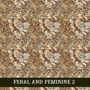 Feral and Feminine collection- 12x12 vinyl sheets 12 designs available