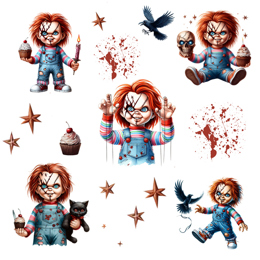 Child Play - UV DTF Decal sheets- 2 Designs