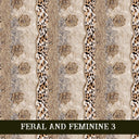 Feral and Feminine collection- 12x12 vinyl sheets 12 designs available