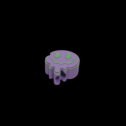 Melted Smiley Face - Straw Topper(In color)