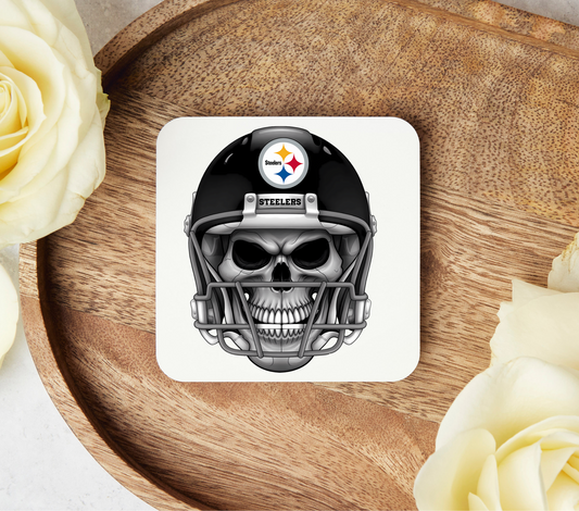 Football Skulls - Uv Dtf Coaster Decals