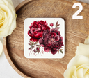 Red Peonies - Uv Dtf Coaster Decals