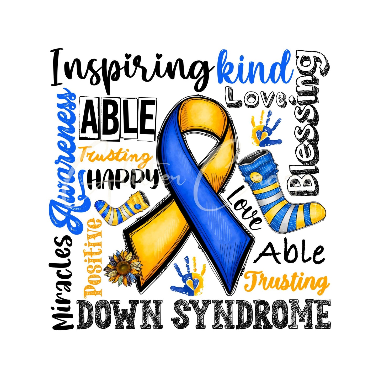 Down syndrome awareness - UV DTF Decals- 8 Designs