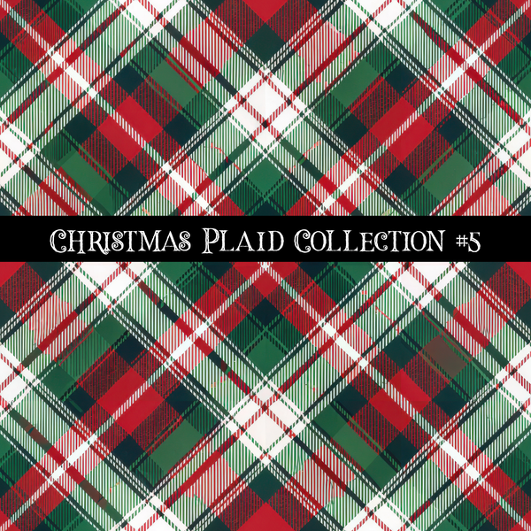 Christmas Plaid- 12x12 vinyl sheets-12 designs available