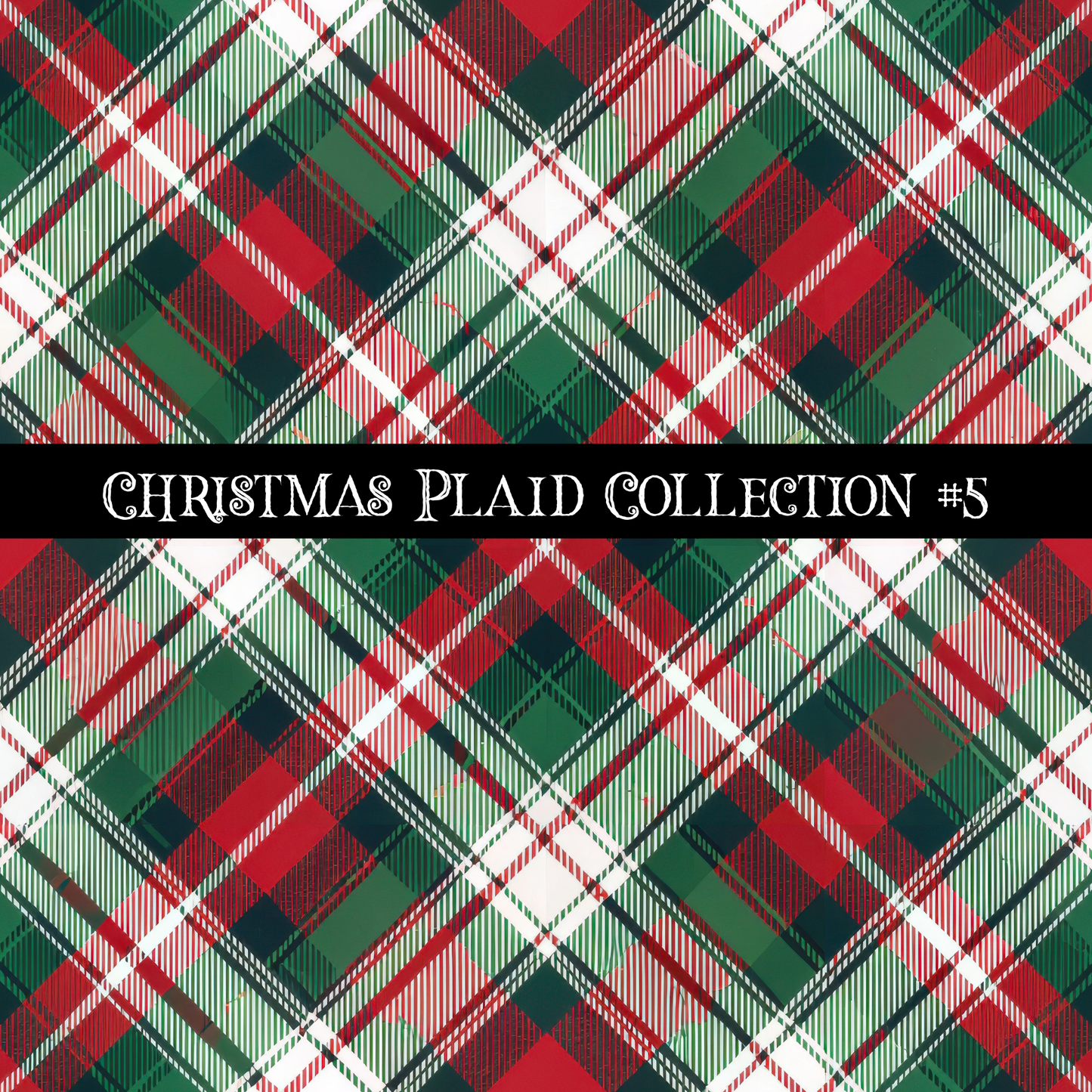 Christmas Plaid- 12x12 vinyl sheets-12 designs available