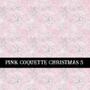Pink Coquette Christmas  Collection vinyl sheets 14 Patterns to choose from