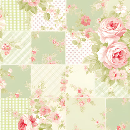 Shabby Chic - Adhesive Vinyl 12x12 Sheets - 24 Design options