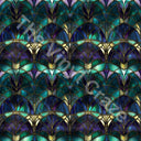 Stained Peacock - Adhesive Vinyl Wrap and 12x12 Sheets - 12 Design Options