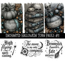 Enchanted Halloween Torn Pages UV DTF Decal sheets 10 Designs available