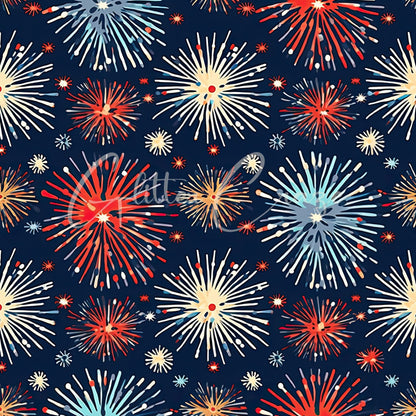 Fireworks - Adhesive Vinyl Wrap 12x12 sheets - 10 Design Options