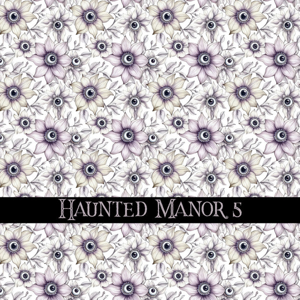 Haunted Manor Vinyl collection- 12x12 vinyl sheets-16 designs available