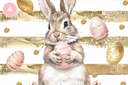 Pink and Gold Easter - Adhesive Vinyl 12x12 Sheets - 12 Design Options