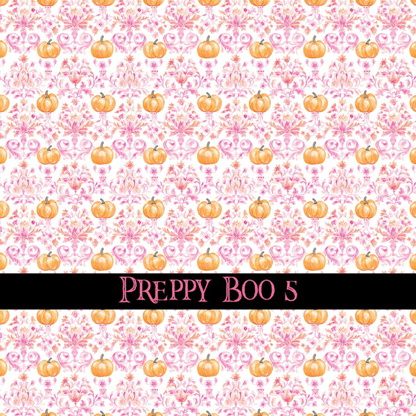 Preppy Boo collection- 12x12 vinyl sheets-10 designs available