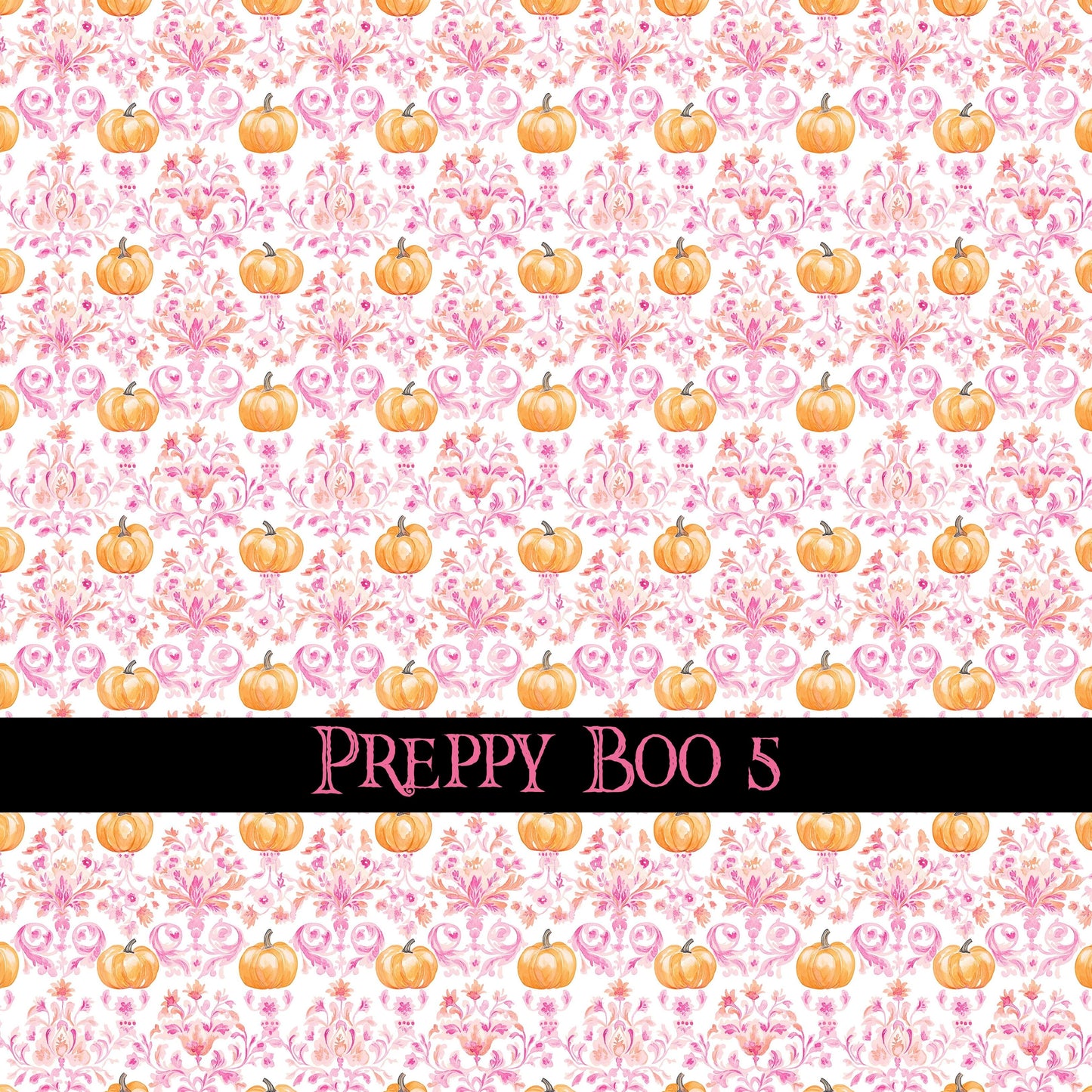 Preppy Boo collection- 12x12 vinyl sheets-10 designs available