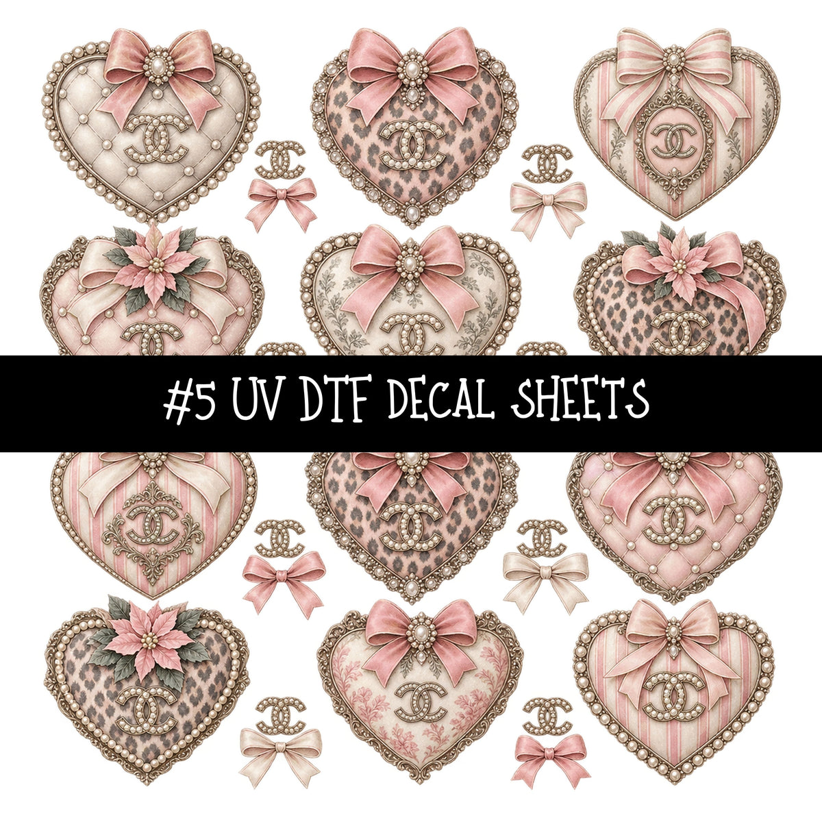 Bougie Nutcracker Chanel UV DTF Decal sheets 11 Designs available