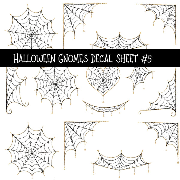 Halloween Gnomes UV DTF Decal sheets 6 Designs available