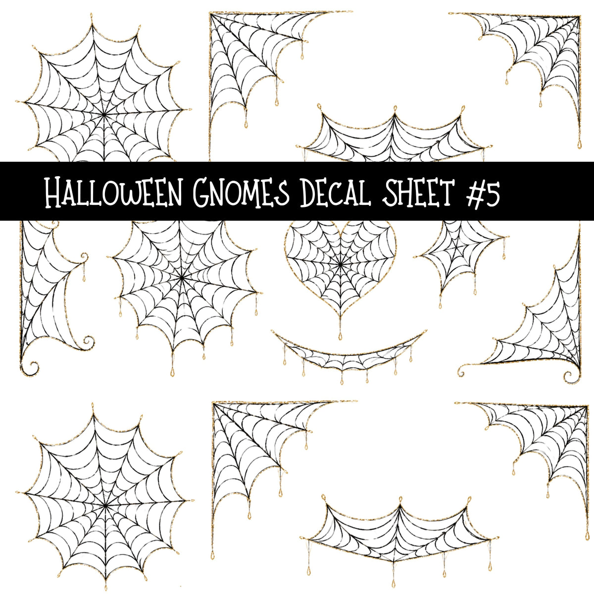 Halloween Gnomes UV DTF Decal sheets 6 Designs available