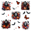 Floral Scream - UV DTF Decal sheets- 3 Designs