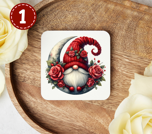 Valentines Day Gnomes - Uv Dtf Coaster Decals