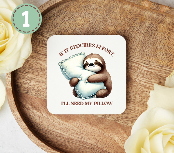 Lazy Sloths - Uv Dtf Coaster Decals