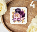 Purple Peonies - Uv Dtf Coaster Decals