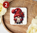 Valentines Day Gnomes - Uv Dtf Coaster Decals