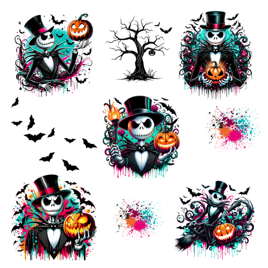 Jack of all colors - UV DTF Decal sheets- 3 Designs
