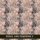 Feral and Feminine collection- 12x12 vinyl sheets 12 designs available