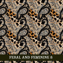 Feral and Feminine collection- 12x12 vinyl sheets 12 designs available