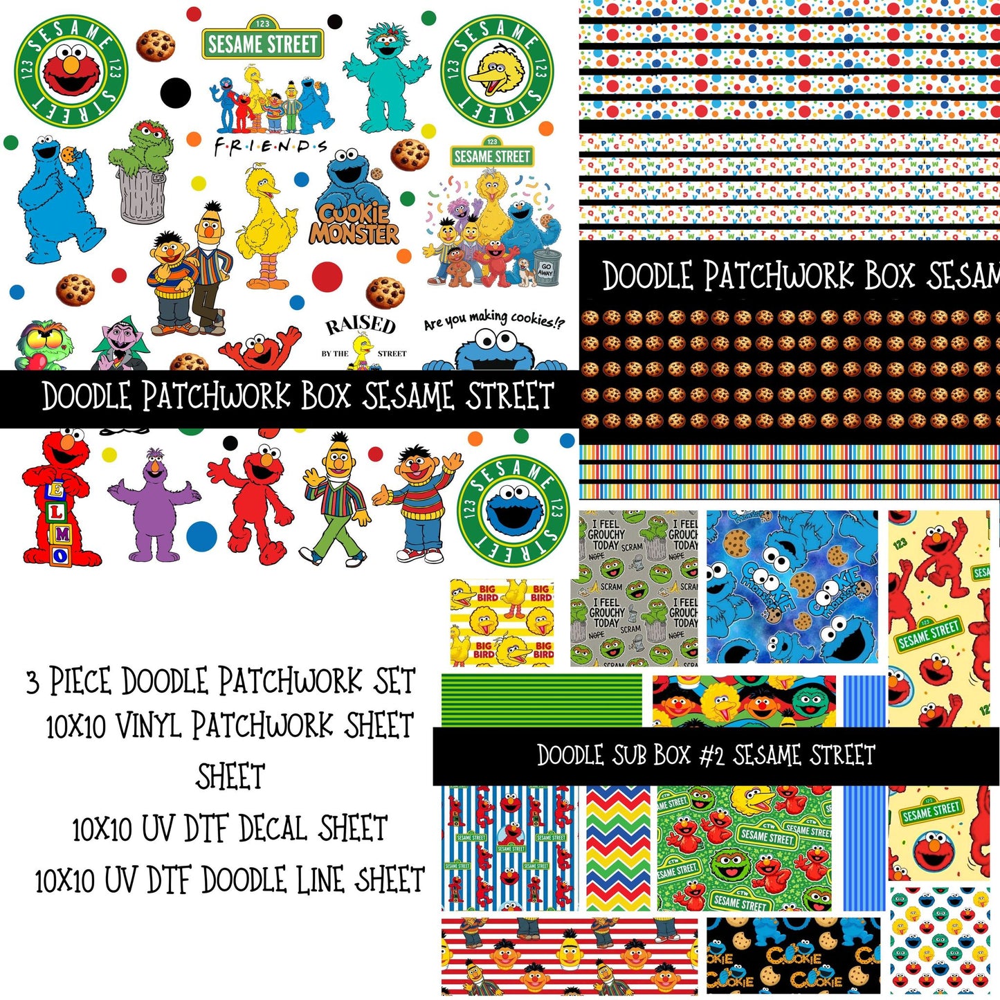 Goes on sale at Noon Central Time Limited Edition Doodle Patchwork Box (Order Alone) (Will Ship April 10th)