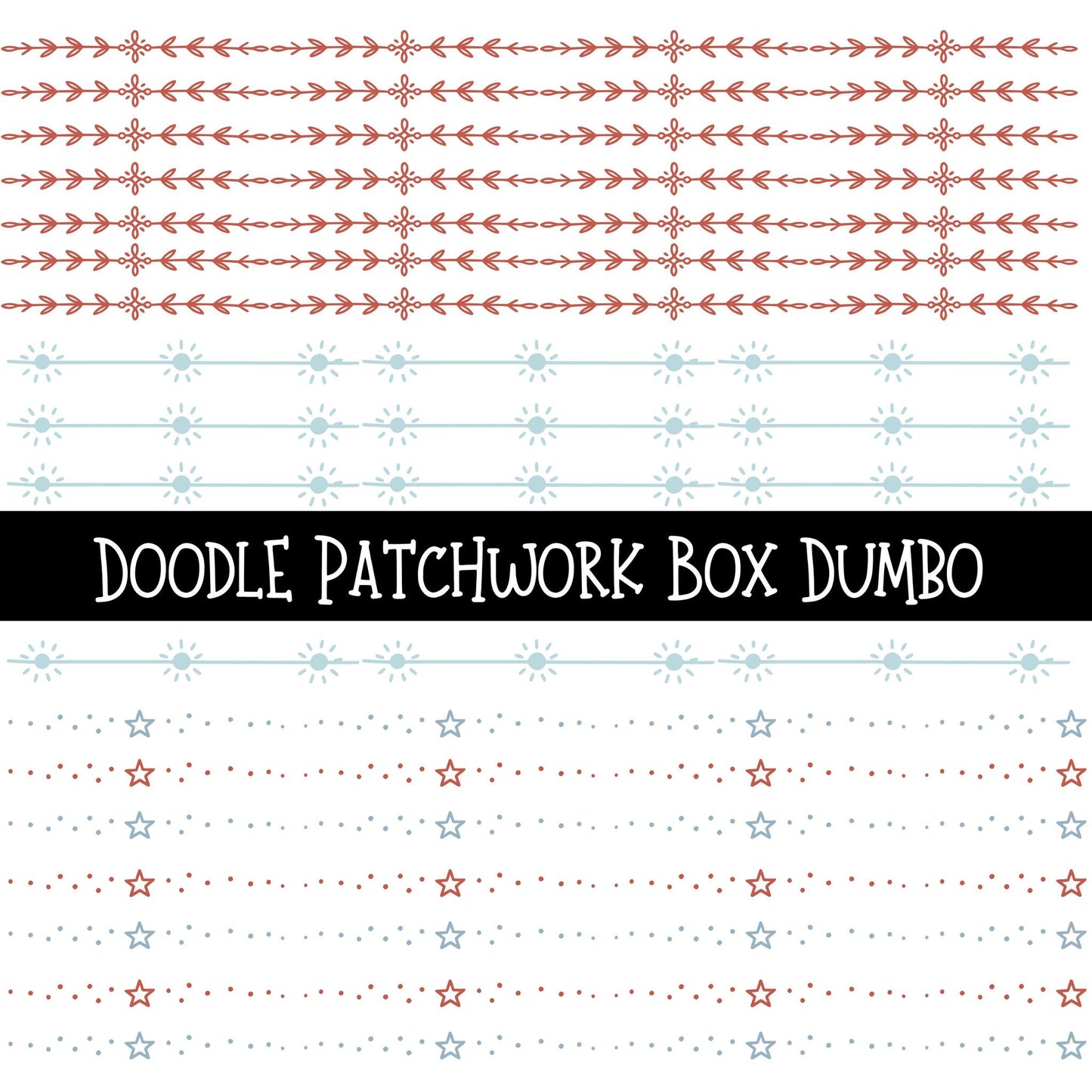 Goes on sale at Noon Central Time Limited Edition Doodle Patchwork Box (Order Alone) (Will Ship April 10th)