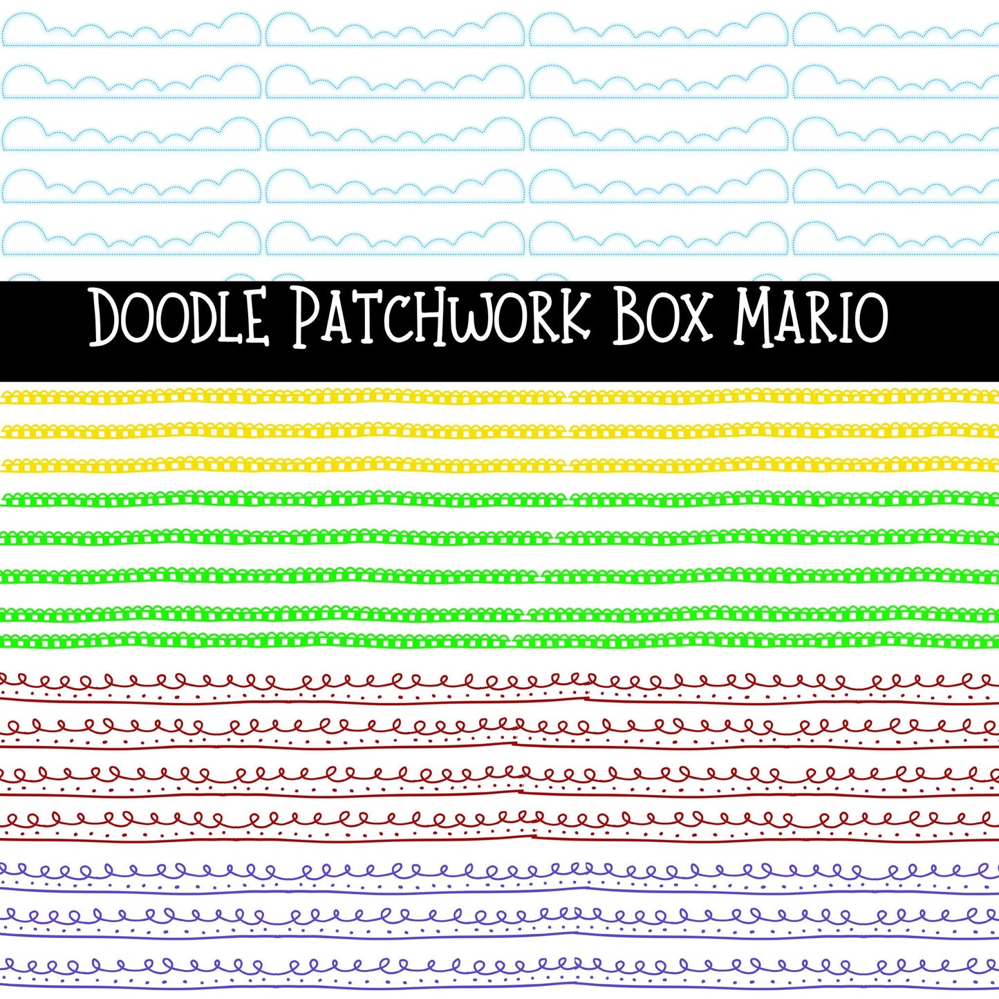 Goes on sale at Noon Central Time Limited Edition Doodle Patchwork Box (Order Alone) (Will Ship April 10th)