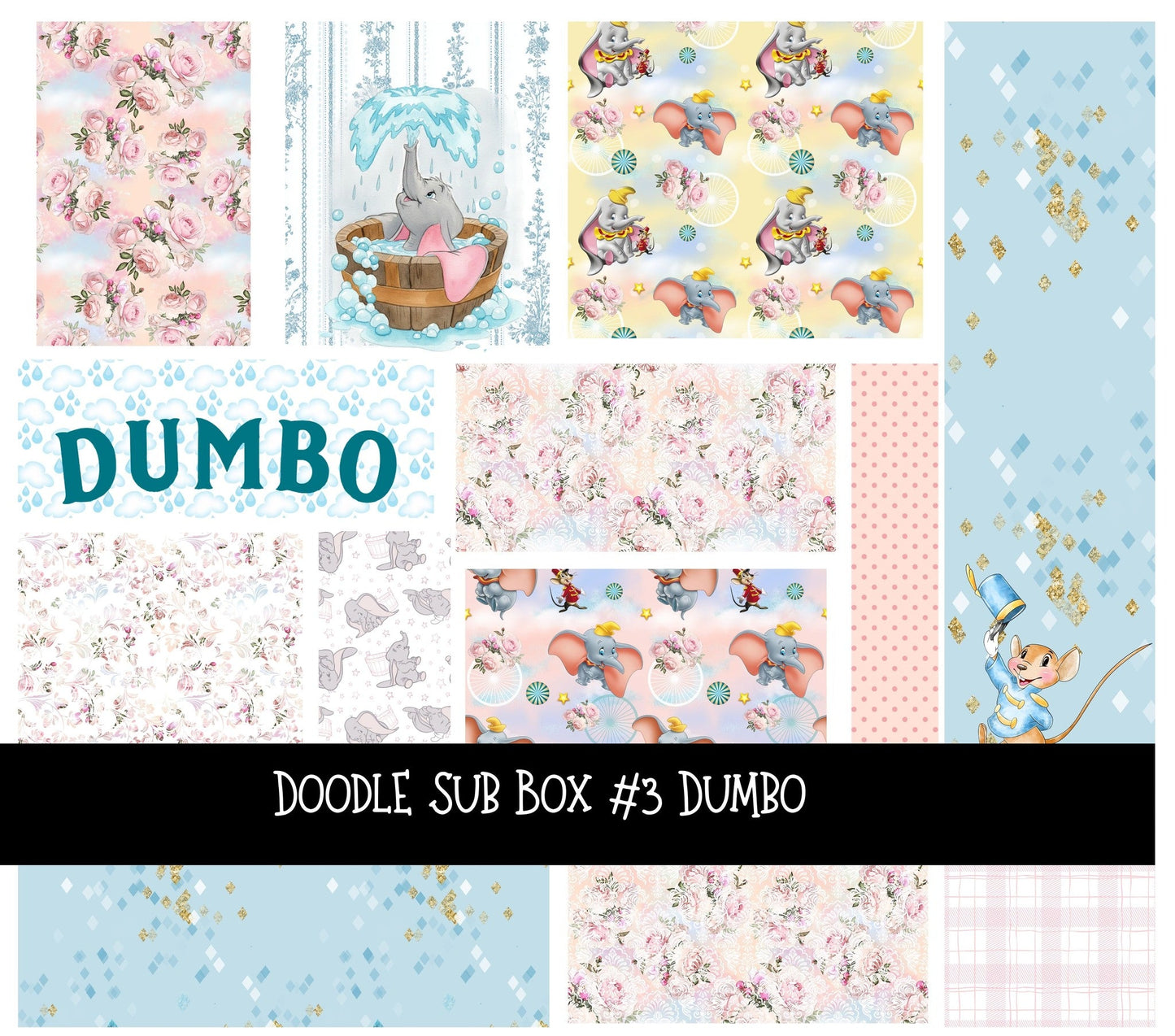 Goes on sale at Noon Central Time Limited Edition Doodle Patchwork Box (Order Alone) (Will Ship April 10th)