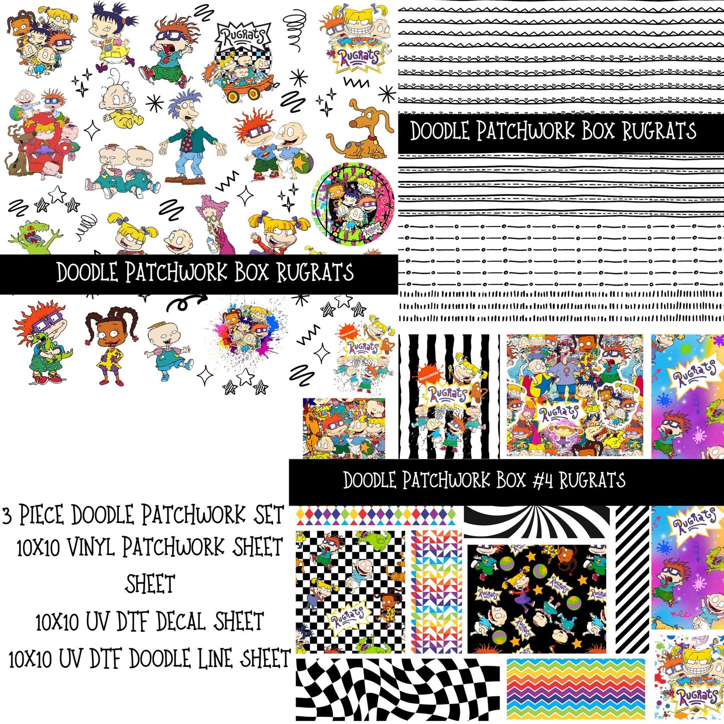 Goes on sale at Noon Central Time Limited Edition Doodle Patchwork Box (Order Alone) (Will Ship April 10th)