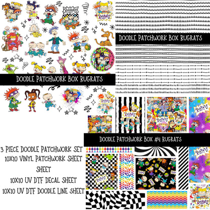 Goes on sale at Noon Central Time Limited Edition Doodle Patchwork Box (Order Alone) (Will Ship April 10th)