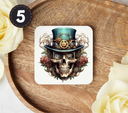 Steampunk Skulls - Uv Dtf Coaster Decals