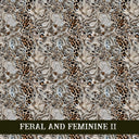 Feral and Feminine collection- 12x12 vinyl sheets 12 designs available