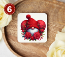 Valentines Day Gnomes - Uv Dtf Coaster Decals