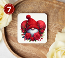 Valentines Day Gnomes - Uv Dtf Coaster Decals