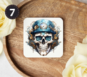 Steampunk Skulls - Uv Dtf Coaster Decals