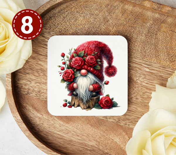 Valentines Day Gnomes - Uv Dtf Coaster Decals