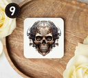 Steampunk Skulls - Uv Dtf Coaster Decals