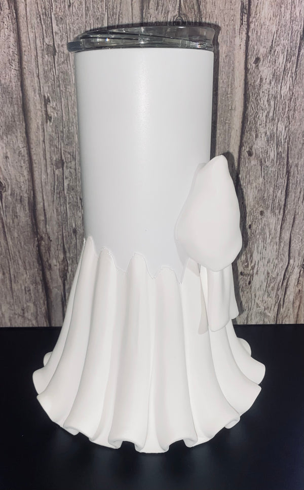 Ghost with bow - Tumbler Sleeve
